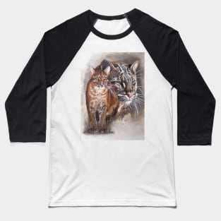 Asian Golden Cat Baseball T-Shirt